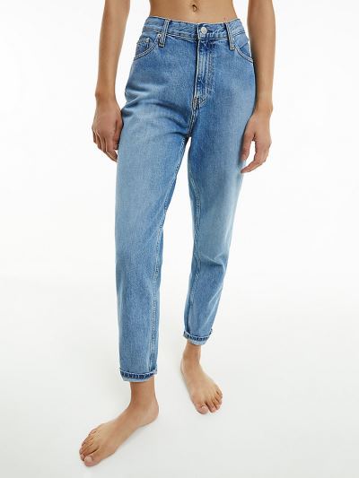 Calvin Klein Ruhák HU137339 | Calvin Klein Mom Női Farmernadrág Kék